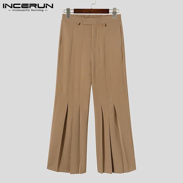 men's pants men solid comeforable wide-leg pantalons male loose pleated incerun high waist leisure trousers s-5xl 2021, Black
men's pants men solid comeforable wide-leg pantalons male loose pleated incerun high waist leisure trousers s-5xl 2021, Black