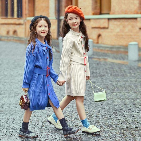 autumn girls clothes knit cardigan sweaters with belt button sweater coats thicken long cardigan knitwear overcoat 8 10 12 years, White
autumn girls clothes knit cardigan sweaters with belt button sweater coats thicken long cardigan knitwear overcoat 8 10 12 years, White