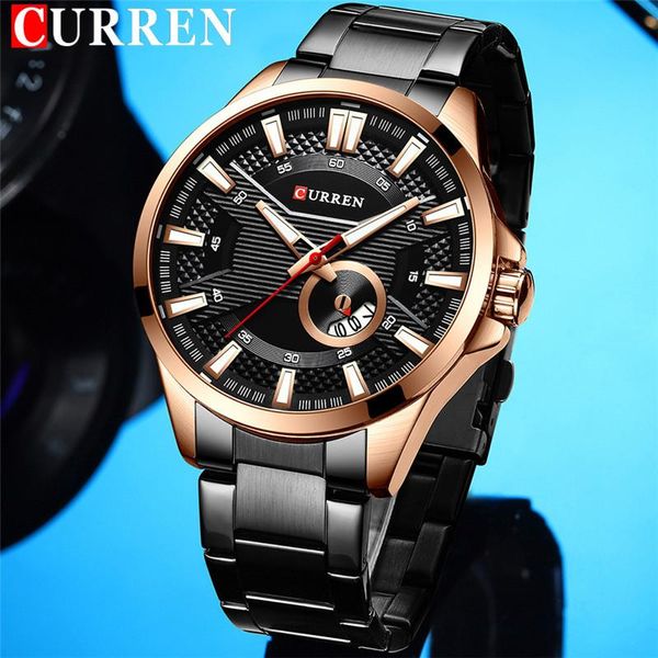 wristwatches curren sport men watch black military business waterproof male clock stainless steel quartz man wristwatch 837, Slivery;brown
wristwatches curren sport men watch black military business waterproof male clock stainless steel quartz man wristwatch 837, Slivery;brown