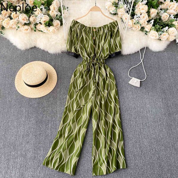 neploe slash neck short sleeve jumpsuit women slim wide leg pants print playsuit vintage holiday chic bodysuits woman clothes 210422, Black;white
neploe slash neck short sleeve jumpsuit women slim wide leg pants print playsuit vintage holiday chic bodysuits woman clothes 210422, Black;white