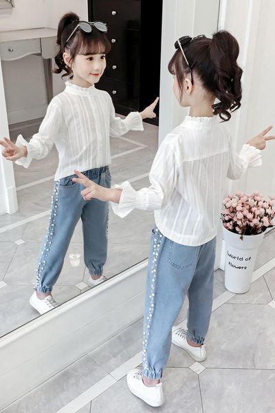 clothing sets 2 pieces toddler children baby girl clothes set short sleeve t-shirt with long pants outfits 2-7 year little girls, White
clothing sets 2 pieces toddler children baby girl clothes set short sleeve t-shirt with long pants outfits 2-7 year little girls, White