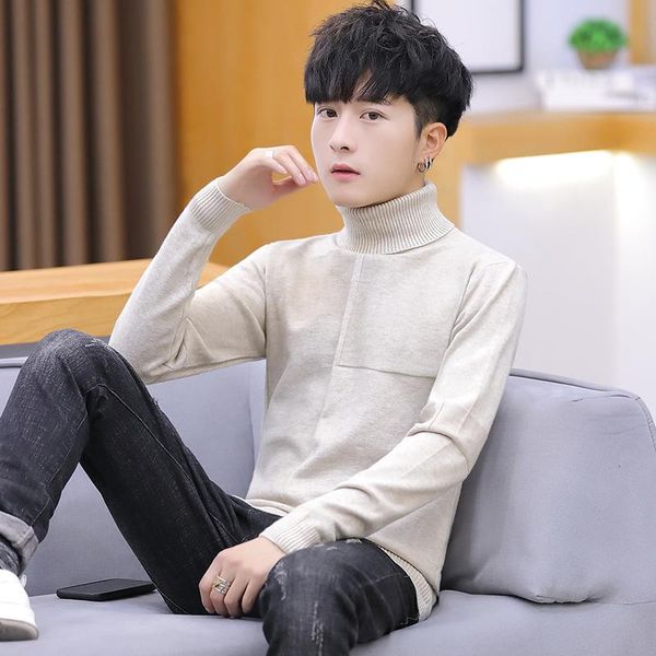 men's sweaters sweater leisure high collar in spring and autumn 2021 casual youth multiple colors available, White;black
men's sweaters sweater leisure high collar in spring and autumn 2021 casual youth multiple colors available, White;black