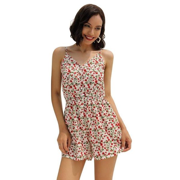 women's jumpsuits & rompers floral print sling v-neck backless women playsuit high waist short jumpsuit, Black;white
women's jumpsuits & rompers floral print sling v-neck backless women playsuit high waist short jumpsuit, Black;white