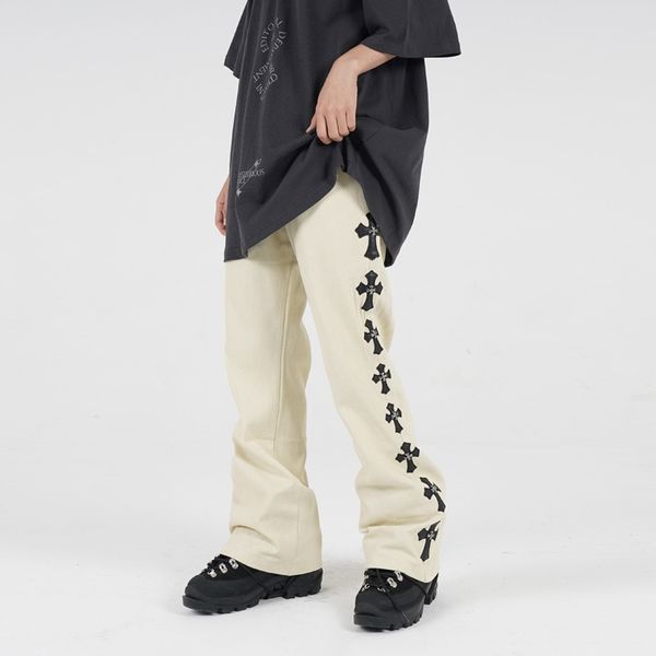 high street vibe cross men's fashion hip hop street micro speaker casual pants, Black
high street vibe cross men's fashion hip hop street micro speaker casual pants, Black
