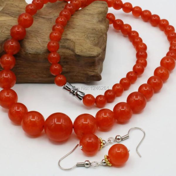 earrings & necklace 6-14mm red quartz lucky stone tower chain earring sets beads hand made fashion jewelry party girl gift wholesale 18inch, Silver
earrings & necklace 6-14mm red quartz lucky stone tower chain earring sets beads hand made fashion jewelry party girl gift wholesale 18inch, Silver