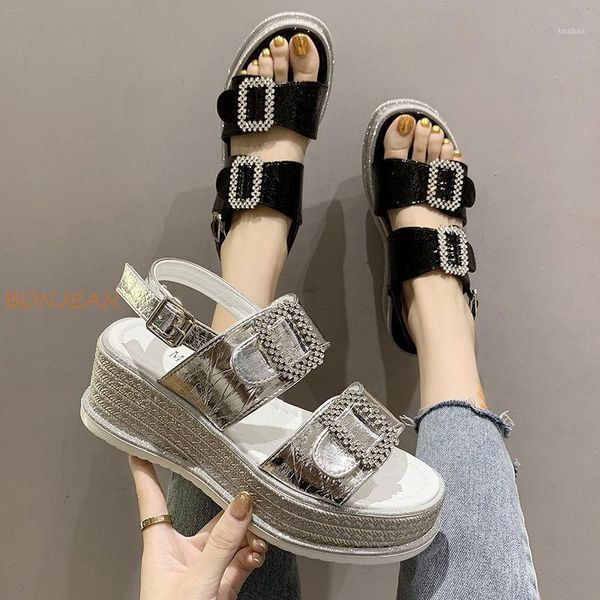 sandals 2021 peep-toe women's thick crust muffin elastic buckle with roman shoes crystal wholesale1, Black
sandals 2021 peep-toe women's thick crust muffin elastic buckle with roman shoes crystal wholesale1, Black