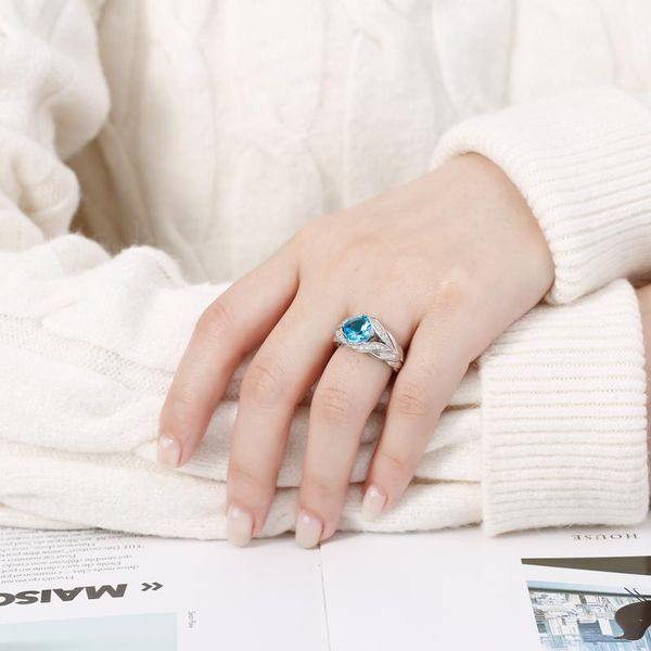 wedding rings trendy european and american sea blue square exquisite twist ladies ring whole sale jewlery for women, Slivery;golden
wedding rings trendy european and american sea blue square exquisite twist ladies ring whole sale jewlery for women, Slivery;golden
