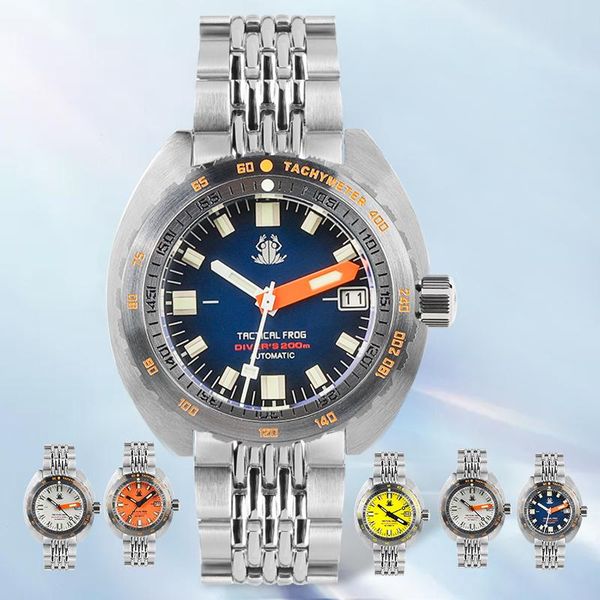 wristwatches tactical frog sub 300t watch men stainless steel 20atm waterproof nh35 movement 200m automatic mechanical diver watches luxury, Slivery;brown
wristwatches tactical frog sub 300t watch men stainless steel 20atm waterproof nh35 movement 200m automatic mechanical diver watches luxury, Slivery;brown