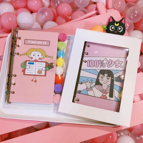 notepads cool days diy a6 loose leaf diary soft pvc cover notebook 160p korean fashion cartoon planner book 13*19cm, Purple;pink
notepads cool days diy a6 loose leaf diary soft pvc cover notebook 160p korean fashion cartoon planner book 13*19cm, Purple;pink