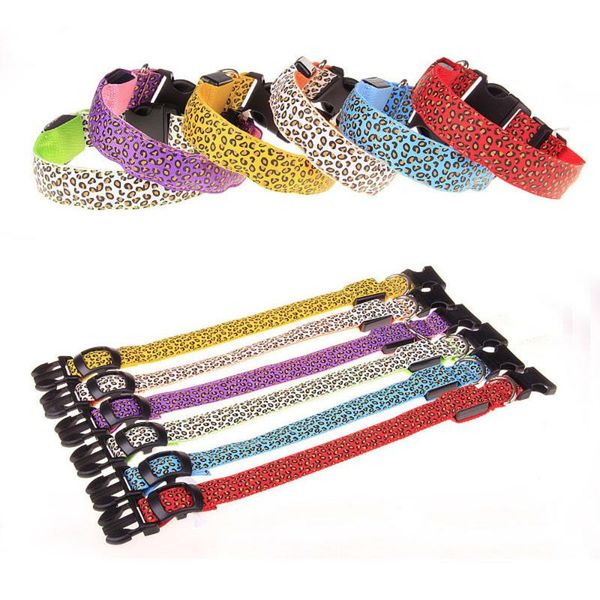 cat collars & leads adjustable led light glow pet collar leopard nylon dog night safety luminous flashing necklace glowing neck belt
cat collars & leads adjustable led light glow pet collar leopard nylon dog night safety luminous flashing necklace glowing neck belt
