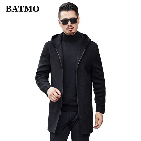 men's wool & blends batmo 2021 arrival winter casual hooded trench coat men,men's jackets ,19a512, Black
men's wool & blends batmo 2021 arrival winter casual hooded trench coat men,men's jackets ,19a512, Black