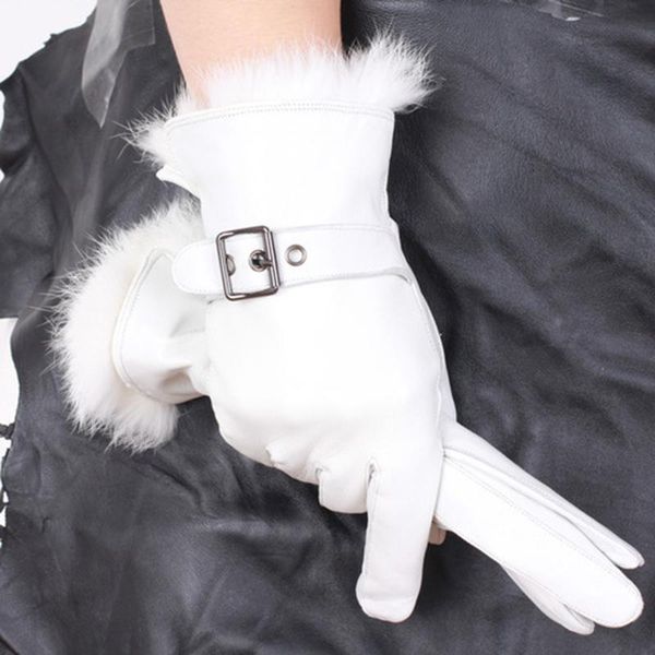 five fingers gloves women' genuine leather winter warm fluff woman soft female fur lining clasp high-quality mittens s2457, Blue;gray
five fingers gloves women' genuine leather winter warm fluff woman soft female fur lining clasp high-quality mittens s2457, Blue;gray