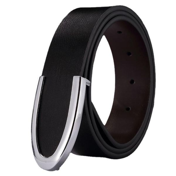 belts men's leather belt smooth buckle simple casual business youth pants male version of the tide men leisure 3.3cm, Black;brown
belts men's leather belt smooth buckle simple casual business youth pants male version of the tide men leisure 3.3cm, Black;brown