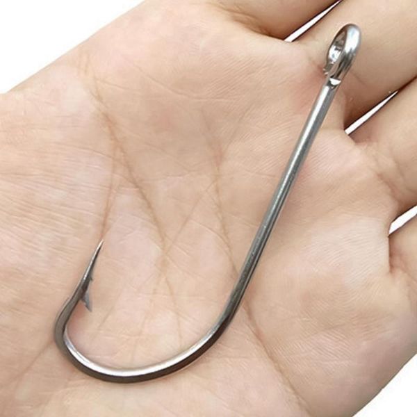fishing hooks 50 pcs stainless steel hooks, long-handled seawater tackle, anti-decoupling accessories
fishing hooks 50 pcs stainless steel hooks, long-handled seawater tackle, anti-decoupling accessories