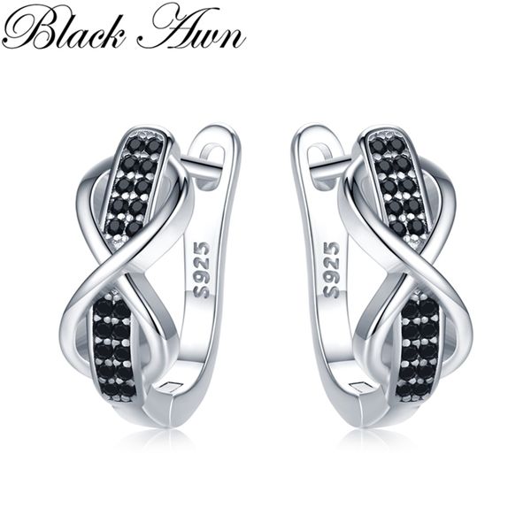 black awn 925 sterling silver round black trendy spinel engagement bow hoop earrings for women fine jewelry bijoux i157 220210, Golden
black awn 925 sterling silver round black trendy spinel engagement bow hoop earrings for women fine jewelry bijoux i157 220210, Golden