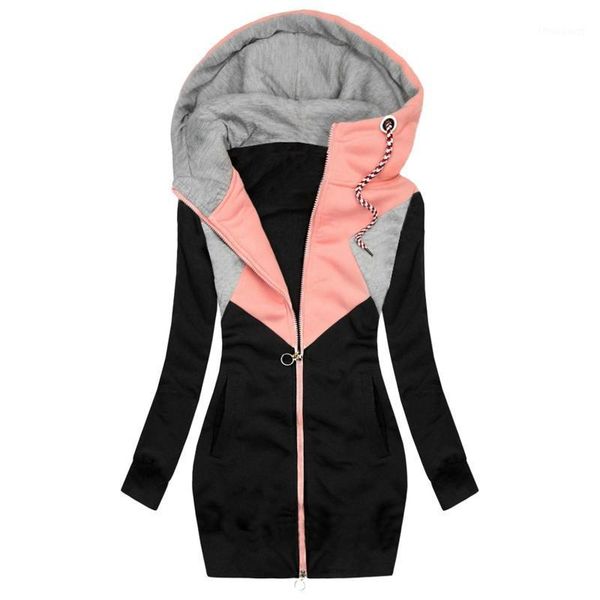 women's jackets women jacket coat fashion autumn winter splicing zipper pocket sweatshirt long sleeve hooded outwear plus size d102#, Black;brown
women's jackets women jacket coat fashion autumn winter splicing zipper pocket sweatshirt long sleeve hooded outwear plus size d102#, Black;brown