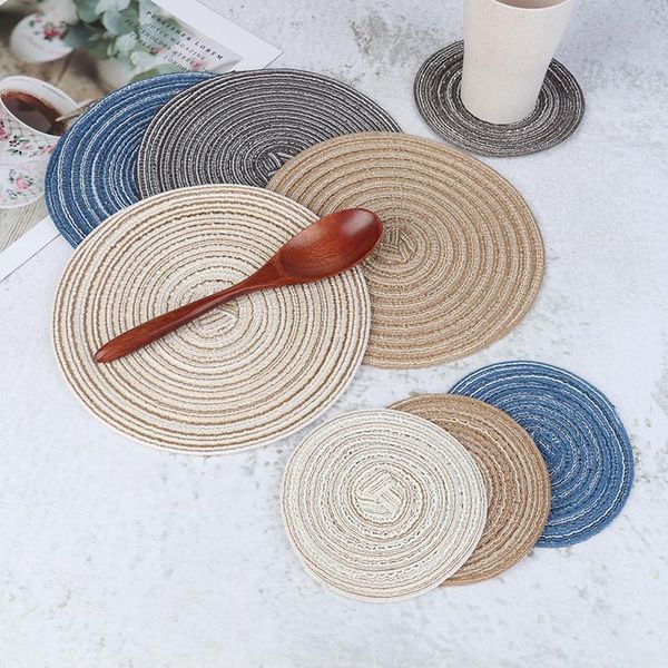 mats & pads cotton linen knitting bowl retro table coasters pad for anti slip insulated placemats hand-made kitchen furniture
mats & pads cotton linen knitting bowl retro table coasters pad for anti slip insulated placemats hand-made kitchen furniture
