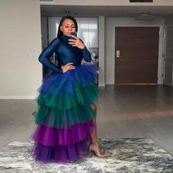 skirts custom multi color high low long tulle tiered female tutu skirt fashion ruffle asymmetrical women, Black
skirts custom multi color high low long tulle tiered female tutu skirt fashion ruffle asymmetrical women, Black