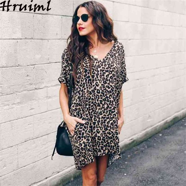 mini vintage dress short sleeve v-neck leopard print elegant loose streetwear pocket casual women ropa mujer 210513, Black;gray
mini vintage dress short sleeve v-neck leopard print elegant loose streetwear pocket casual women ropa mujer 210513, Black;gray