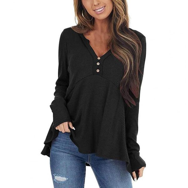 women's blouses & shirts womens casual soft long sleeves v-neck spring autumn comfy ruffles simple solid t-shirt females travel voc, White
women's blouses & shirts womens casual soft long sleeves v-neck spring autumn comfy ruffles simple solid t-shirt females travel voc, White