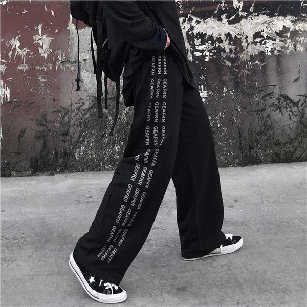 women's pants & capris letter print moda feminina clothing harajuku ulzzang casual korean fashion loose high waist straight spring fall, Black;white
women's pants & capris letter print moda feminina clothing harajuku ulzzang casual korean fashion loose high waist straight spring fall, Black;white