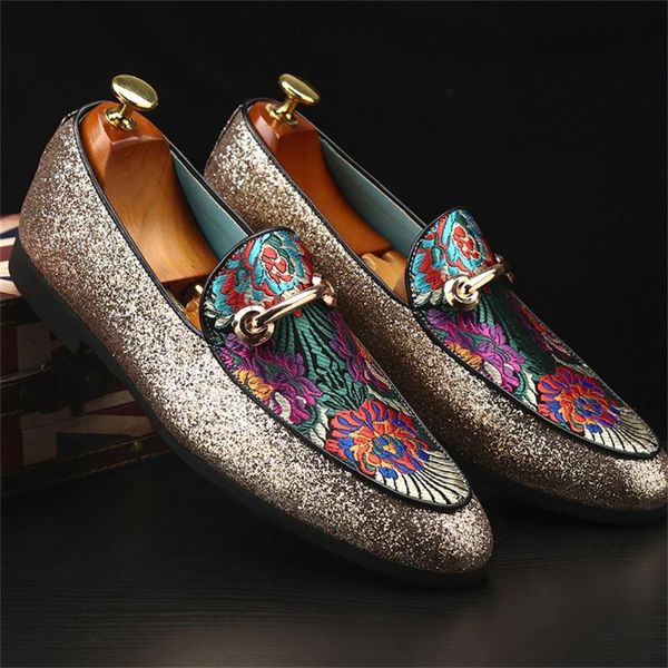 dress shoes autumn ethnic style men's bling pointed sequins mens stylish nighclub party vacation floral oxfords, Black
dress shoes autumn ethnic style men's bling pointed sequins mens stylish nighclub party vacation floral oxfords, Black