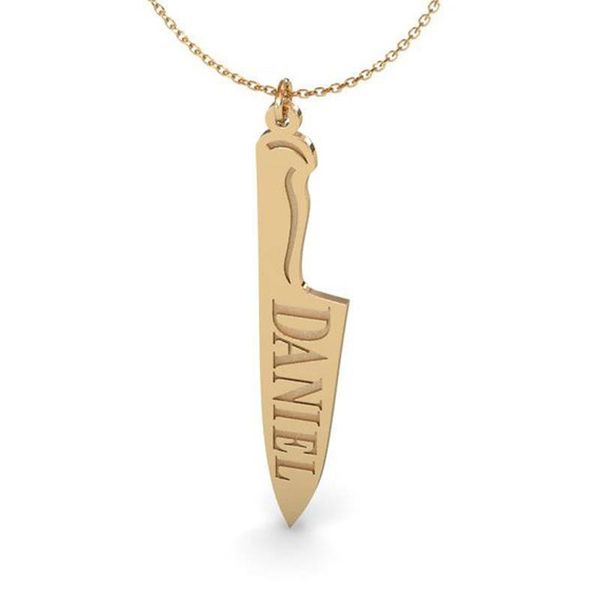 pendant necklaces ufine personalized name or words gift for girl fashion knife shape necklace cooper n2112, Silver
pendant necklaces ufine personalized name or words gift for girl fashion knife shape necklace cooper n2112, Silver