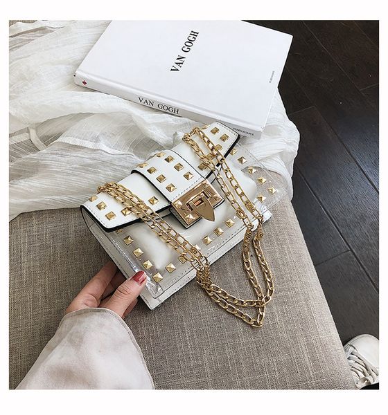 hbp new fashion messenger bag chains shoulder bags small fresh woman female rivets transparent square pu mini all-match ladies handbag
hbp new fashion messenger bag chains shoulder bags small fresh woman female rivets transparent square pu mini all-match ladies handbag