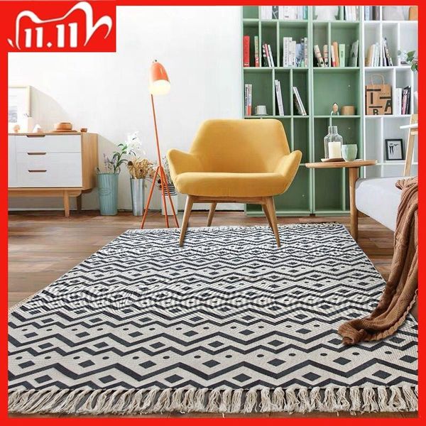 boho carpet vintage cotton and linen tassels floor mat bedroom bedside living room sofa coffee table machine washable carpets
boho carpet vintage cotton and linen tassels floor mat bedroom bedside living room sofa coffee table machine washable carpets