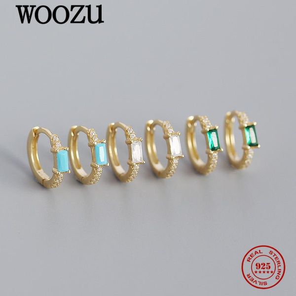 hoop & huggie woozu real 925 sterling silver fashion green zircon round ear buckle for women party bohemian punk men earring jewelry gift, Golden;silver
hoop & huggie woozu real 925 sterling silver fashion green zircon round ear buckle for women party bohemian punk men earring jewelry gift, Golden;silver