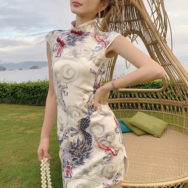 2021 new chinese traditional dress short cheongsam vintage vestidos chinese dress qipao young girl chinese dragon dress 10535, Red
2021 new chinese traditional dress short cheongsam vintage vestidos chinese dress qipao young girl chinese dragon dress 10535, Red