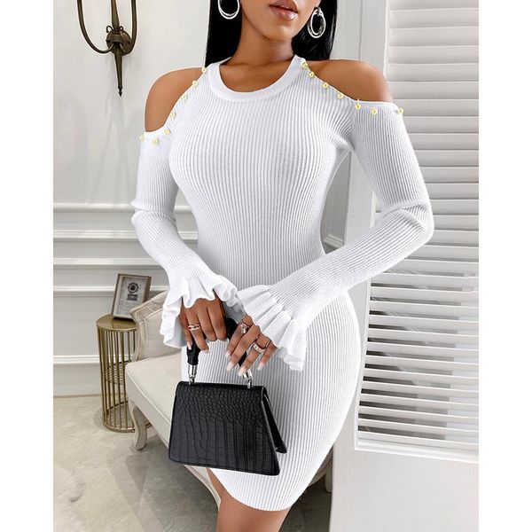casual dresses spring autumn beading dress women 2021 off shoulder halterneck flare full sleeves slim fit tight hip knit o-neck bodycon sj82, Black;gray
casual dresses spring autumn beading dress women 2021 off shoulder halterneck flare full sleeves slim fit tight hip knit o-neck bodycon sj82, Black;gray
