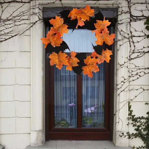 decorative flowers & wreaths halloween thanksgiving decoration bat garland pendant maple window door wreath leaf hanging decor bar b0i8
decorative flowers & wreaths halloween thanksgiving decoration bat garland pendant maple window door wreath leaf hanging decor bar b0i8