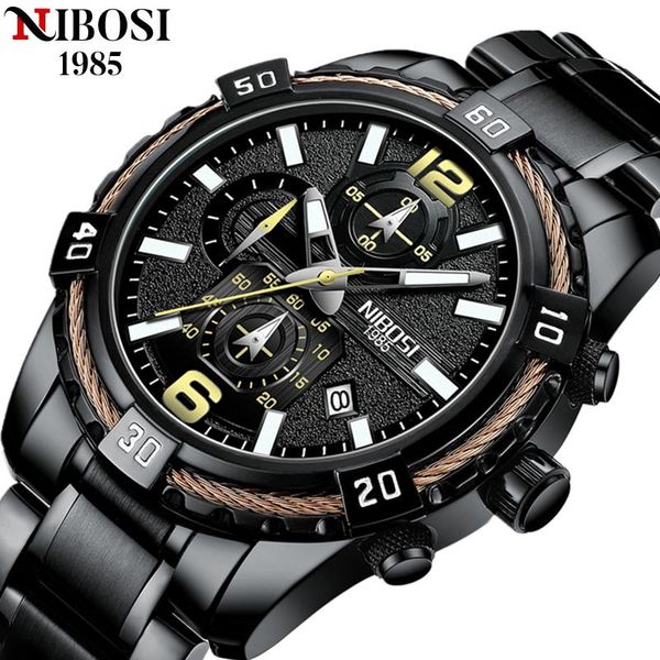 wristwatches nibosi watch men fashion sport quartz clock mens watches military waterproof relogio masculino, Slivery;brown
wristwatches nibosi watch men fashion sport quartz clock mens watches military waterproof relogio masculino, Slivery;brown