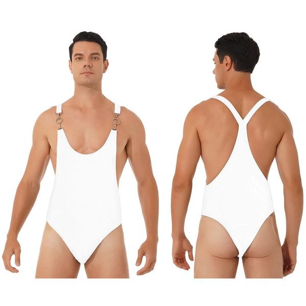 men's swimwear men one-piece wrestling singlet bodysuit metal buckle decor leotard jumpsuits for sports fitness swimming bathing gym
men's swimwear men one-piece wrestling singlet bodysuit metal buckle decor leotard jumpsuits for sports fitness swimming bathing gym