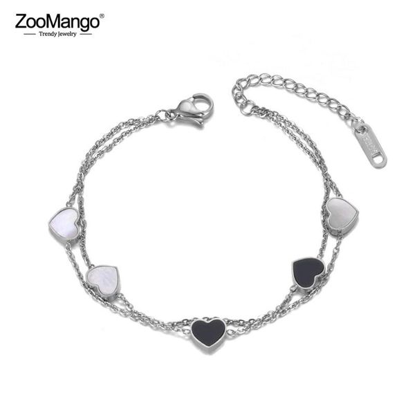zoomango double layer white/black shell heart charm bracelet bangle stainless steel bohemia chain link bracelets jewelry zb19072 link,
zoomango double layer white/black shell heart charm bracelet bangle stainless steel bohemia chain link bracelets jewelry zb19072 link,