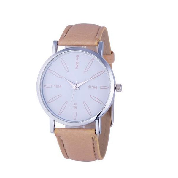 wristwatches fashion women stainless steel leather band quartz analog wrist saati relojes para mujer zegarki damskie bracelet clock, Slivery;brown
wristwatches fashion women stainless steel leather band quartz analog wrist saati relojes para mujer zegarki damskie bracelet clock, Slivery;brown