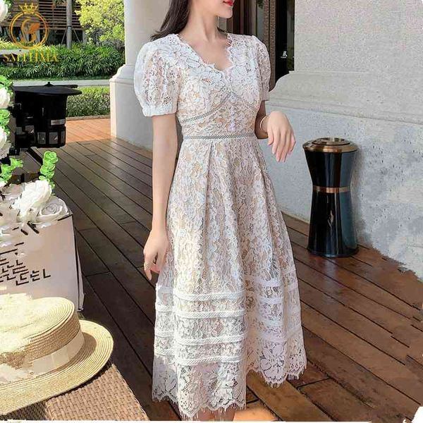fashion luxury designer runway summer dress women v-neck short sleeve elegant vintage lace hollow out vestidos 210520, Black;gray
fashion luxury designer runway summer dress women v-neck short sleeve elegant vintage lace hollow out vestidos 210520, Black;gray