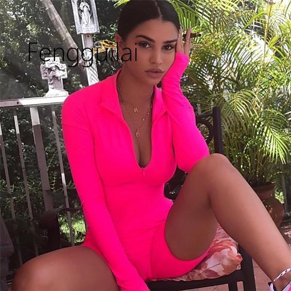 women's jumpsuits & rompers 2021 women turtleneck fluorescent color playsuits long sleeve buckle sashes bodycon mujer slim fitness body, Black;white
women's jumpsuits & rompers 2021 women turtleneck fluorescent color playsuits long sleeve buckle sashes bodycon mujer slim fitness body, Black;white