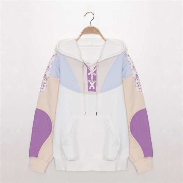 women's jackets female sweatshirt patchwork colors with hoodie design cordon floral seam long sleeve folklore casual autumn x3pw, Black;brown
women's jackets female sweatshirt patchwork colors with hoodie design cordon floral seam long sleeve folklore casual autumn x3pw, Black;brown