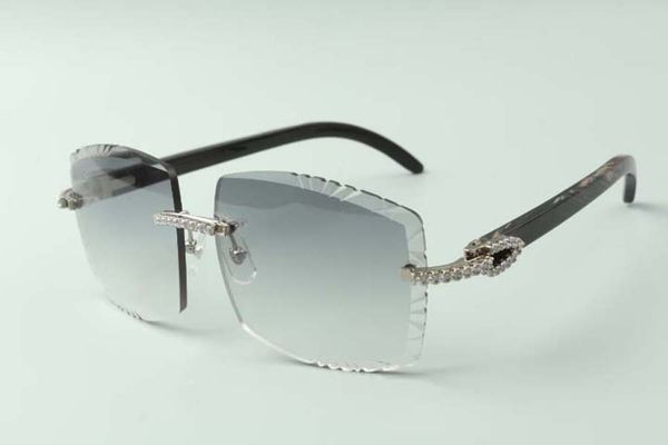 2021 designers medium diamonds sunglasses 3524022, cutting lens natural black textured ox horns glasses, size: 58-18-140mm, White;black
2021 designers medium diamonds sunglasses 3524022, cutting lens natural black textured ox horns glasses, size: 58-18-140mm, White;black