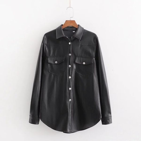 shirt fancy woman breezes women's leather plutonium blouse black oversized pocket sleeve, White
shirt fancy woman breezes women's leather plutonium blouse black oversized pocket sleeve, White