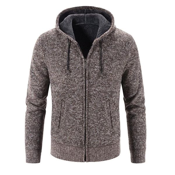 men's sweaters winter men sweatercoats cardigan thick velvet cotton hooded jacket padded knitted sweater spring outdoor, White;black
men's sweaters winter men sweatercoats cardigan thick velvet cotton hooded jacket padded knitted sweater spring outdoor, White;black