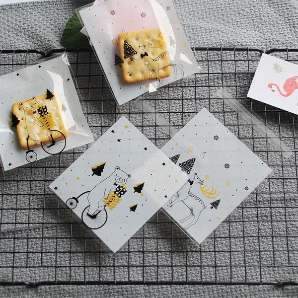 gift wrap sktn 100pcsfawn bear packaging bag cartoon biscuit candy self-adhesive plastic snack baking supplies
gift wrap sktn 100pcsfawn bear packaging bag cartoon biscuit candy self-adhesive plastic snack baking supplies