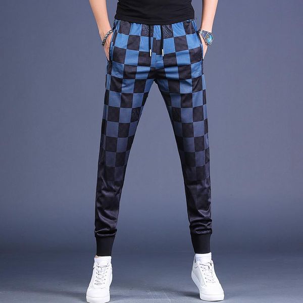 men's pants fashion plaid men sport fitness training running jogging sweatpants mens casual streetwear drawstring joggers trousers, Black
men's pants fashion plaid men sport fitness training running jogging sweatpants mens casual streetwear drawstring joggers trousers, Black
