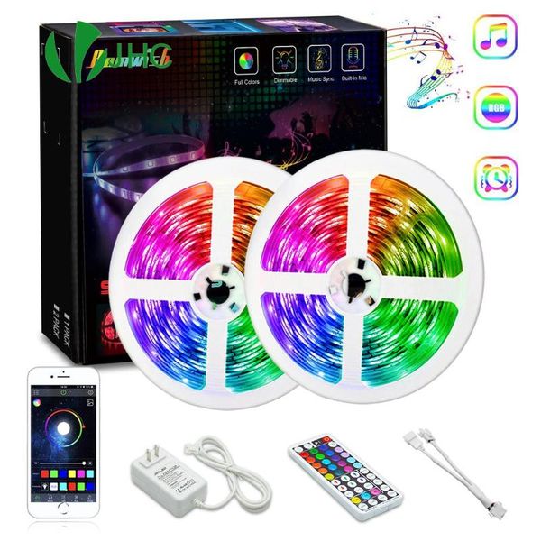 led strip lights bluetooth app controller rgb neon lamp flexible ribbon diode music sync color changing tape strips
led strip lights bluetooth app controller rgb neon lamp flexible ribbon diode music sync color changing tape strips