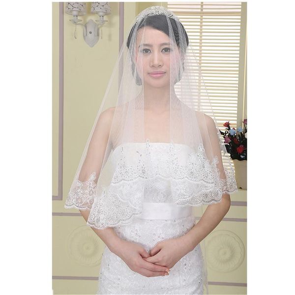 bridal veils lan ting bride one-tier lace applique edge wedding veil chapel 53 sequin appliques tulle, Black
bridal veils lan ting bride one-tier lace applique edge wedding veil chapel 53 sequin appliques tulle, Black