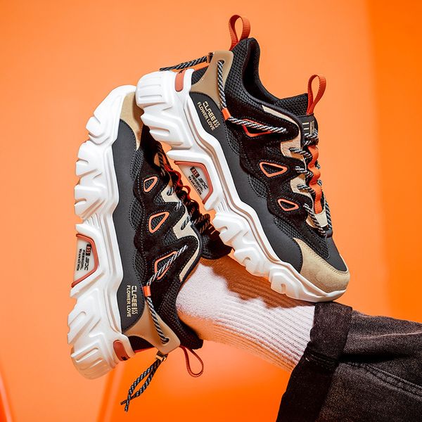 464748 size 2020 new fashion versatile mens casual sneakers comfort trend ins students clunky sneakers outdoor mens shoes, Black;white
464748 size 2020 new fashion versatile mens casual sneakers comfort trend ins students clunky sneakers outdoor mens shoes, Black;white