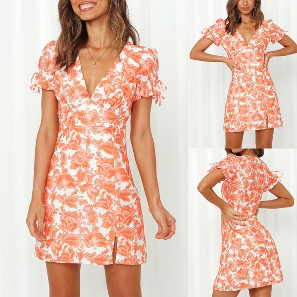 casual dresses 2021 summer fashion women v-neck short-sleeved printed dress temperament elegant slim robe femme été clothes, Black;gray
casual dresses 2021 summer fashion women v-neck short-sleeved printed dress temperament elegant slim robe femme été clothes, Black;gray