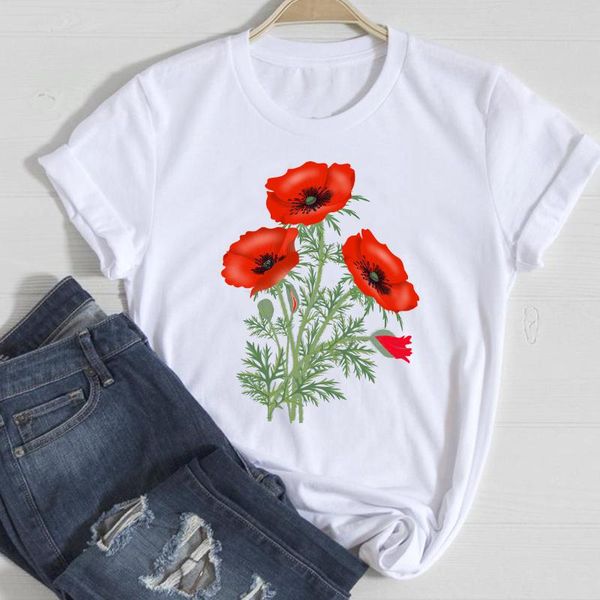 women's t-shirt t-shirts women flower plant short sleeve clothing 2021 spring summer clothes graphic tshirt lady print female tee, White
women's t-shirt t-shirts women flower plant short sleeve clothing 2021 spring summer clothes graphic tshirt lady print female tee, White